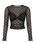 Polka Top Negro