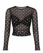 Polka Top Negro