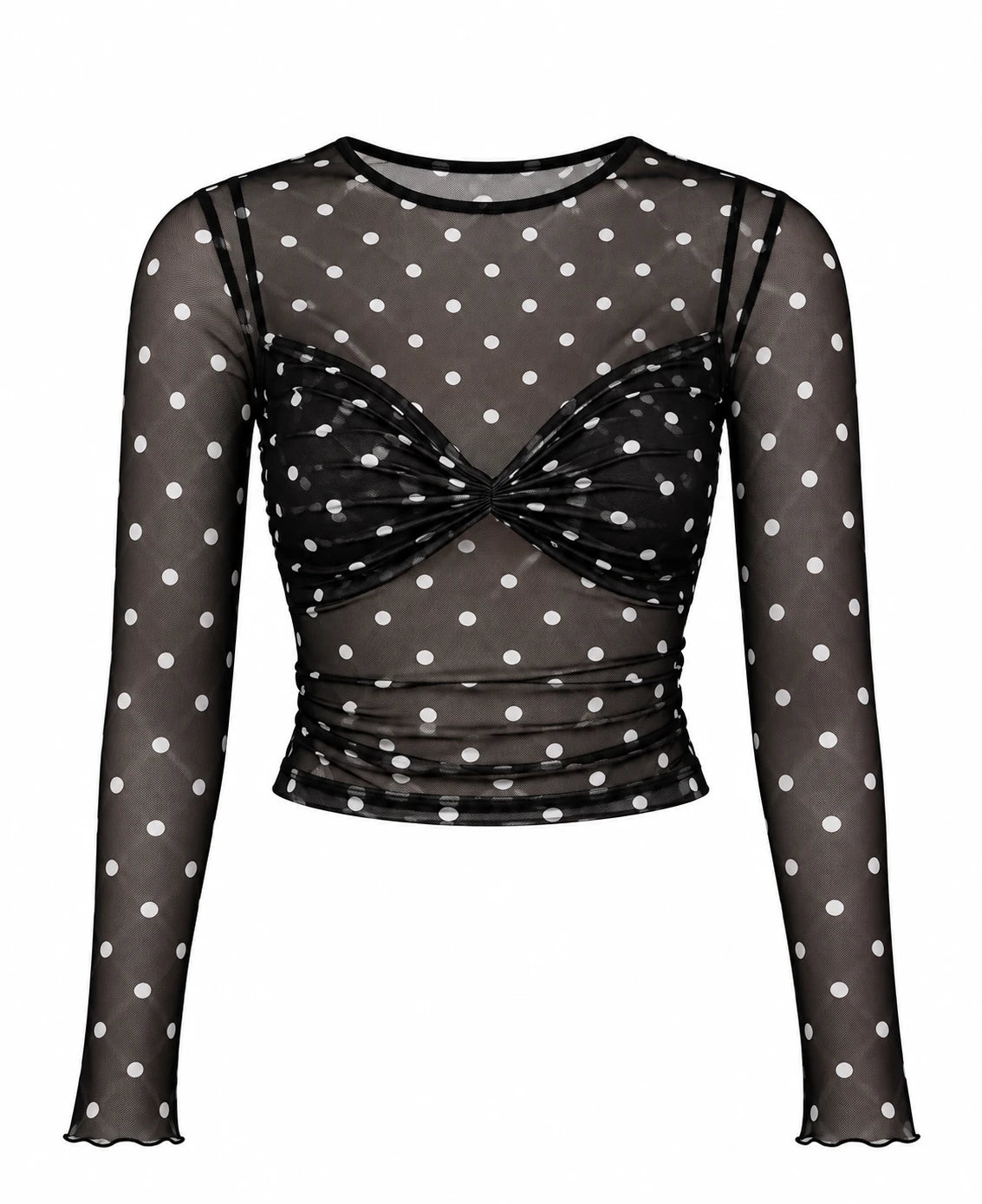 Polka Top Negro